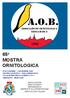 A.O.B. 65 a MOSTRA ORNITOLOGICA. associazione ornitologica bergamasca