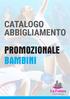 CATALOGO ABBIGLIAMENTO PROMOZIONALE BAMBINI