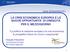 LA CRISI ECONOMICA EUROPEA E LE NUOVE OPPORTUNITA DI CRESCITA PER IL MEZZOGIORNO