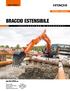 BRACCIO ESTENSIBILE. Serie ZAXIS-6. Codice modello. ZX135US-6 Potenza nominale motore 78,5 kw (ISO 14396) Peso operativo