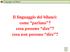 Linguaggio dei Bilanci. Il linguaggio dei bilanci: come parlano? cosa possono dire? cosa non possono dire?