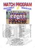 MATCH PROGRAM VOLLEY PARELLA TORINO BENASSI ALBA