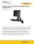 Stazione di Lavoro Sit Stand montabile a Parete - Single Monitor