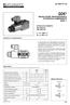 QDE* /117 ID REGOLATORE PROPORZIONALE DI PORTATA COMPENSATO SERIE 11 ATTACCHI A PARETE ISO ISO p max 250 bar Q max 80 l/min