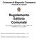 Regolamento Edilizio Comunale