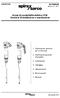 Sonda di conducibilità elettrica CP30 Istruzioni di installazione e manutenzione