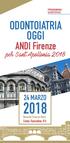 PROGRAMMA SCIENTIFICO ODONTOIATRIA OGGI. ANDI Firenze. per Sant Apollonia MARZO. Novotel Firenze Nord Sesto Fiorentino (FI)