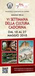 DELLA CULTURA CADORINA