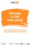 Orange is the new grey! L innovativo programma ING per i consulenti finanziari del domani