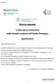 Ricerca regionale. I tutor per la formazione nelle Aziende sanitarie dell Emilia-Romagna. Questionario