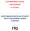 IL GIOVANE NELLA SCUOLA PER COSTRUIRE IL FUTURO QUESTIONARIO RIVOLTO AGLI STUDENTI DELLE CLASSI QUARTA E QUINTA SUPERIORE ITG