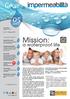 Mission: Gocce. a waterproof life. In questo numero: Ti aspettiamo su. Newsletter Volteco S.p.A. N.ro. 5 - Giugno 2013