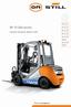 RX 70 Dati tecnici. Carrello elevatore diesel e GPL. RX RX RX RX RX Hybrid RX Hybrid