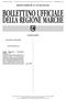 DELLA REGIONE MARCHE REPUBBLICA ITALIANA BOLLETTINO UFFICIALE SOMMARIO ATTI DELLA REGIONE LEGGI REGIONALI