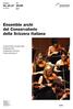 Ensemble archi del Conservatorio della Svizzera italiana