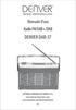 DENVER DAB-37. Manuale d'uso Radio FM DAB+/DAB. denver-electronics.com