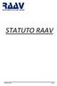 STATUTO RAAV. Versione 2016 Pag. 1