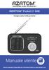AZATOM Pocket C1 DAB. Sveglia radio DAB portatile. Manuale utente. Questo manuale è disponibile per il download online su