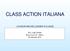 CLASS ACTION ITALIANA