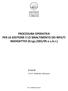 PROCEDURA OPERATIVA PER LA GESTIONE E LO SMALTIMENTO DEI RIFIUTI RADIOATTIVI (D.Lgs.2301/95 e s.m.i.)