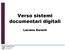 Verso sistemi documentari digitali