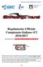 Regolamento Ufficiale Campionato Italiano rf2 2016/2017