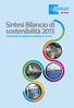 Sintesi Bilancio di sostenibilità 2015 RESPONSABILITÀ AMBIENTALE ECONOMICA E SOCIALE