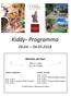 Kiddy- Programma Miniclub Re Pipo. Mini (2-5 anni) Maxi (6-12 anni)