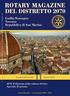 ROTARY MAGAZINE DEL DISTRETTO Emilia Romagna Toscana Repubblica di San Marino. 2070: Il Distretto della cultura del fare Speciale: Il turismo