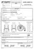 Scheda Tecnica d'ordine. Italiano Timbro ditta ALTEZZA ANTERIORE... (STD 45) ALTEZZA POSTERIORE... (STD 41)