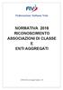 NORMATIVA 2018 RICONOSCIMENTO ASSOCIAZIONI DI CLASSE E ENTI AGGREGATI