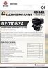 MOTORI. Motore Diesel Lombardini 15 LD 350 Avviamento Elettrico. Specifiche Tecniche