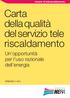 Carta della qualità del servizio tele riscaldamento