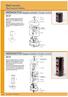 Dati tecnici. Technical data. MONOLYTO Singola verticale / Single vertical