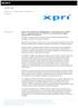 XPRI NS. Editor non lineare veloce, flessibile e scalabile. Panoramica