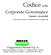 Codice sulla. Corporate Governance
