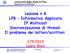 Lezione n.8 LPR Informatica Applicata IP Multicast Sincronizzazione di thread: Il problema dei lettori/scrittori