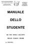 MANUALE DELLO STUDENTE