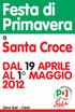 Festa di Primavera. Santa Croce. Zona Sud - Carpi