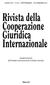 Rivista della Cooperazione Giuridica Internazionale