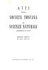 A T T I DELLA SOCIETÀ TOSCANA SCIENZE NATURALI RESIDENTE IN PISA MEMORIE SERIE B VOL. LXXXI ANNO 1974 ARTI GRAFICHE PACINI MARIOTTI - PISA