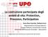 La costruzione partecipata degli ambiti di vita: Protection, Provision, Participation