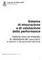 Sistema di misurazione e di valutazione della performance