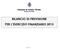 BILANCIO DI PREVISIONE PER L ESERCIZIO FINANZIARIO 2015