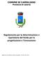 COMUNE DI CAMIGLIANO Provincia di Caserta. Regolamento per la determinazione e ripartizione del fondo per la progettazione e l innovazione