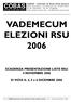 VADEMECUM ELEZIONI RSU 2006