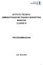 ISTITUTO TECNICO AMMINISTRAZIONE FINANZA MARKETING MANZONI CLASSE III PROGRAMMAZIONI