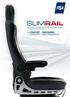 SLIMRAIL. sedile macchinista per locomotore ferroviario locomotive driver seat. + comfort Ingombro + comfort encumbrance