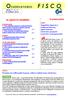 OSSERVATORIO Anno V n APRILE 2013 F I S C O IN QUESTO NUMERO. FISCO Proietti, sta soffocando il paese, ridurre subito tasse sul lavoro