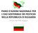 PIANO D'AZIONE NAZIONALE PER L'USO SOSTENIBILE DEI PESTICIDI NELLA REPUBBLICA DI BULGARIA. Sintesi del PAN bulgaro